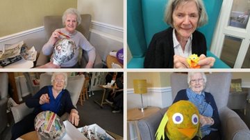 Easter arts and crafts at Ayr care home